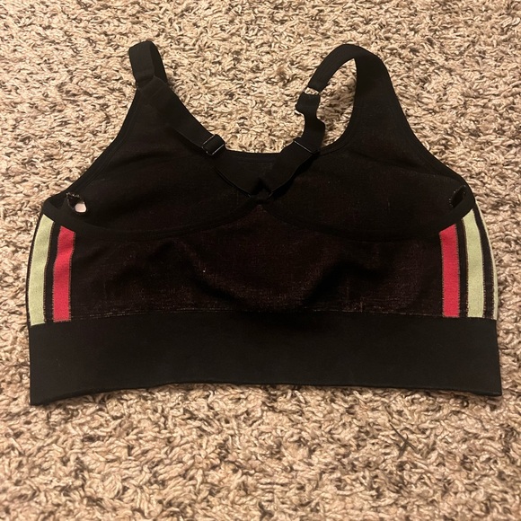 Fabletics Black/Pink/Green Sports Bra - Picture 4 of 4